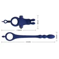 Ayad Rabbit Vibratorring mit Stecker Blau von Pretty Love Male