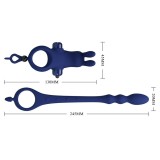 Ayad Rabbit Vibratorring mit Stecker Blau von Pretty Love Male | Fesselliebe.de