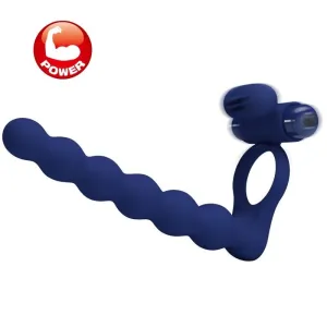 Ajmal Vibrationsring mit Stecker Blau von Pretty Love Male