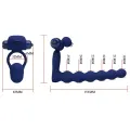 Ajmal Vibrationsring mit Stecker Blau von Pretty Love Male