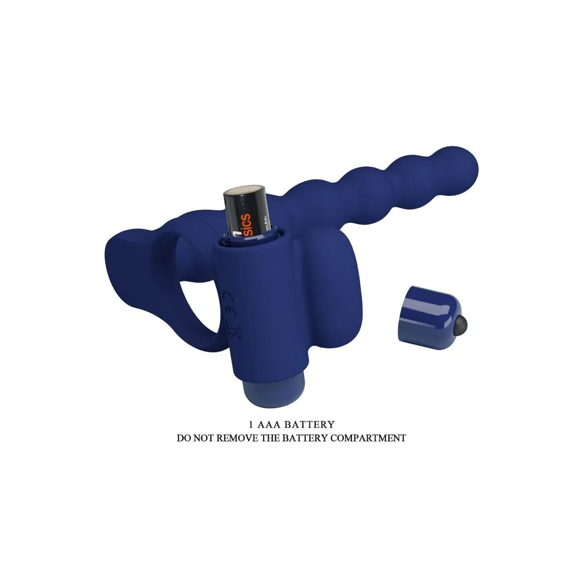 Ajmal Vibrationsring mit Stecker Blau von Pretty Love Male | Fesselliebe.de