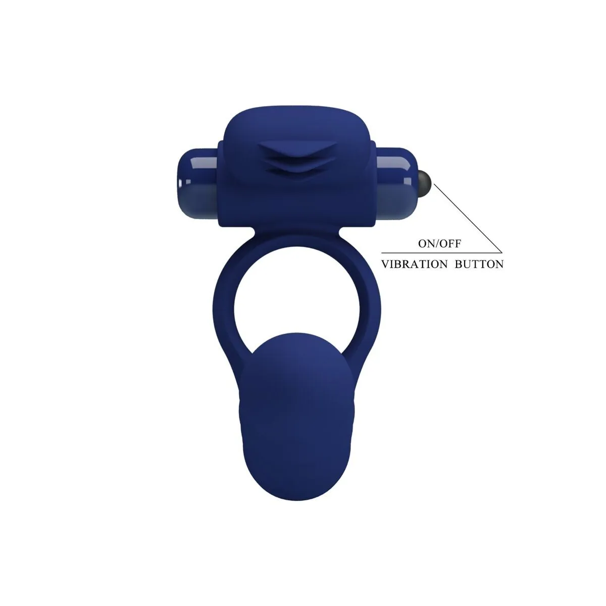 Ajmal Vibrationsring mit Stecker Blau von Pretty Love Male | Fesselliebe.de