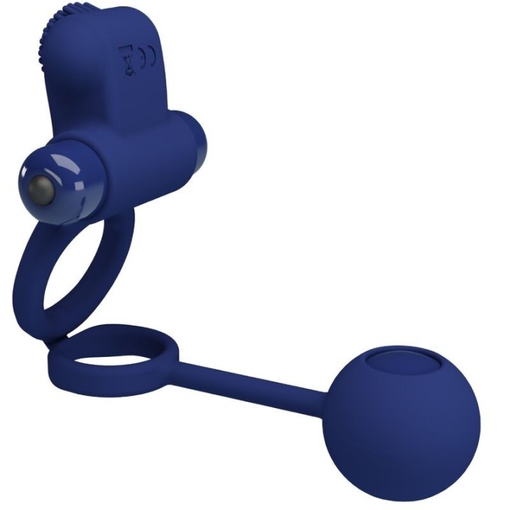 Remington Doppelvibrationsring mit Stecker Blau von Pretty Love Male | Fesselliebe.de