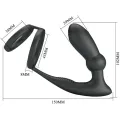 Emoni Penisring + Anal Plug 12 Vibrationen Schwarz von Pretty Love