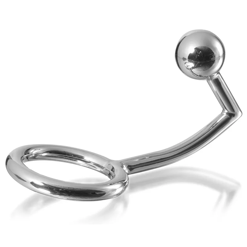 Penisring mit Anal-Eindringlingshaken, 40 Mm von Metal Hard | Fesselliebe.de