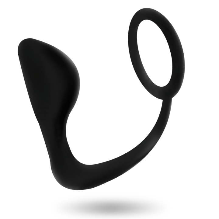 Analplug mit Schwarzem Penisring von Addicted Toys | Fesselliebe.de