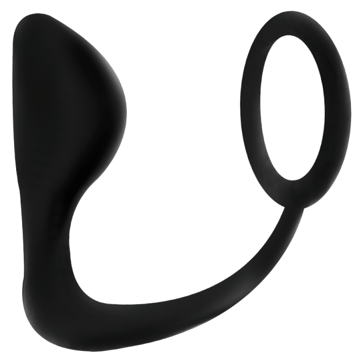 Analplug mit Schwarzem Penisring von Addicted Toys | Fesselliebe.de