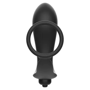 Vibratorischer Analplug mit Penisring von Addicted Toys