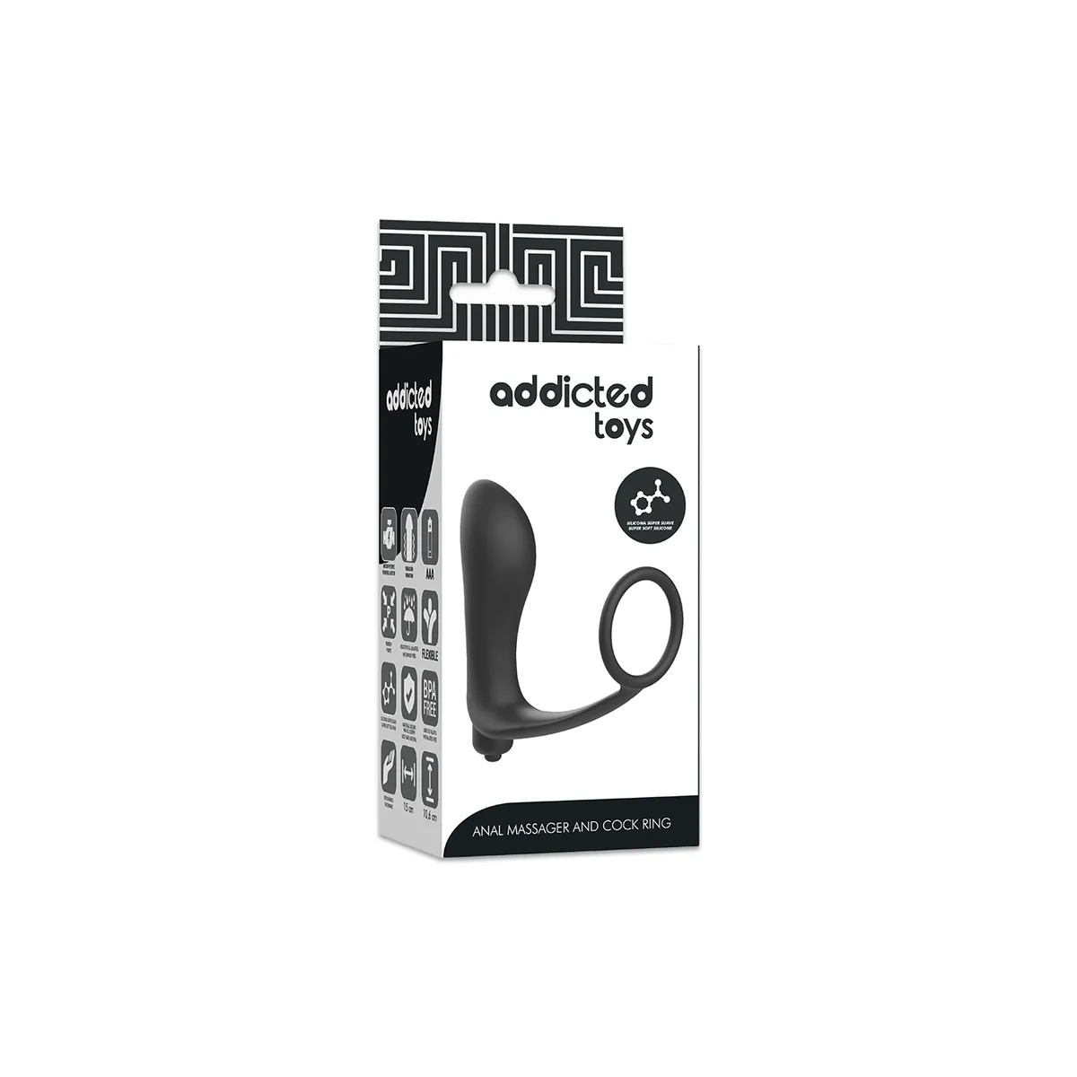Vibratorischer Analplug mit Penisring von Addicted Toys | Fesselliebe.de