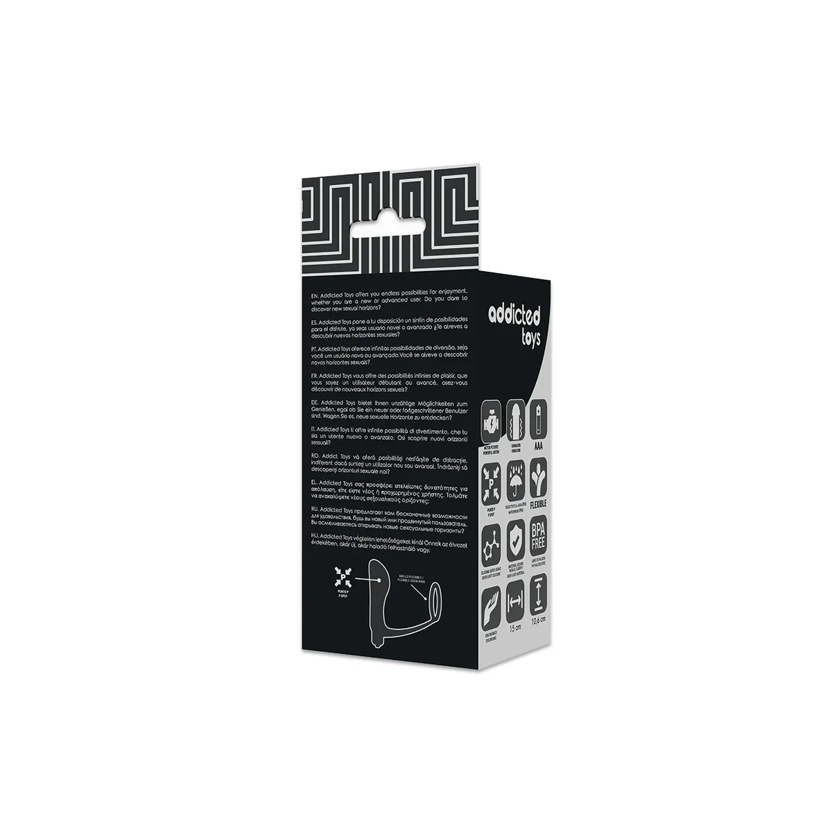 Vibratorischer Analplug mit Penisring von Addicted Toys | Fesselliebe.de