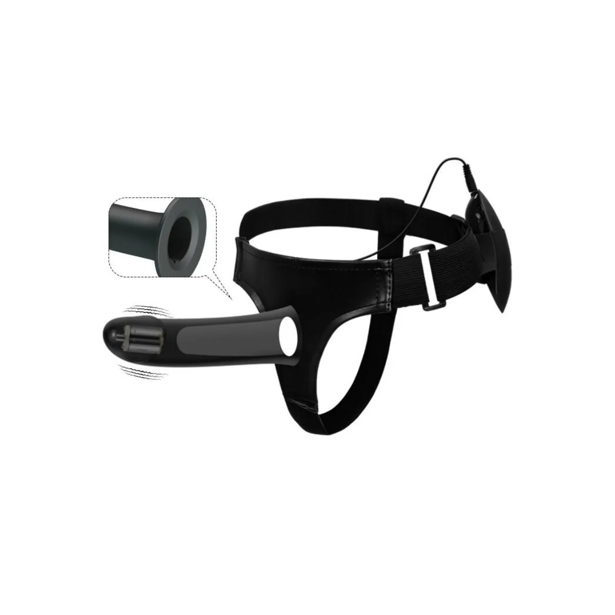 Vito Strap-On mit Hohldildo und Vibration 17,3 cm von Pretty Love Male | Fesselliebe.de