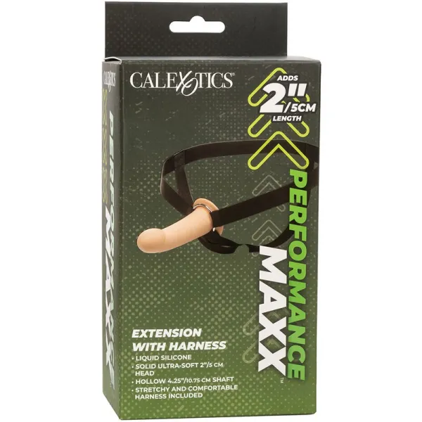Performance Maxx Extension mit Gurt Light Skin von Calexotics | Fesselliebe.de