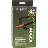 Performance Maxx Extension mit Gurt, Braun von Calexotics | Fesselliebe.de