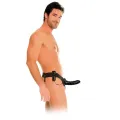 Vibrierender Hohl-Strap-On für Sie oder Ihn, Schwarz von Fetish Fantasy Series