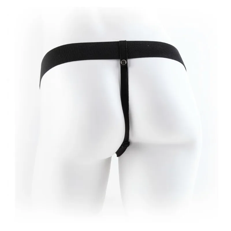 9 Hohl Strap-On mit Bällen 22,9 cm Braun von Fetish Fantasy Series | Fesselliebe.de