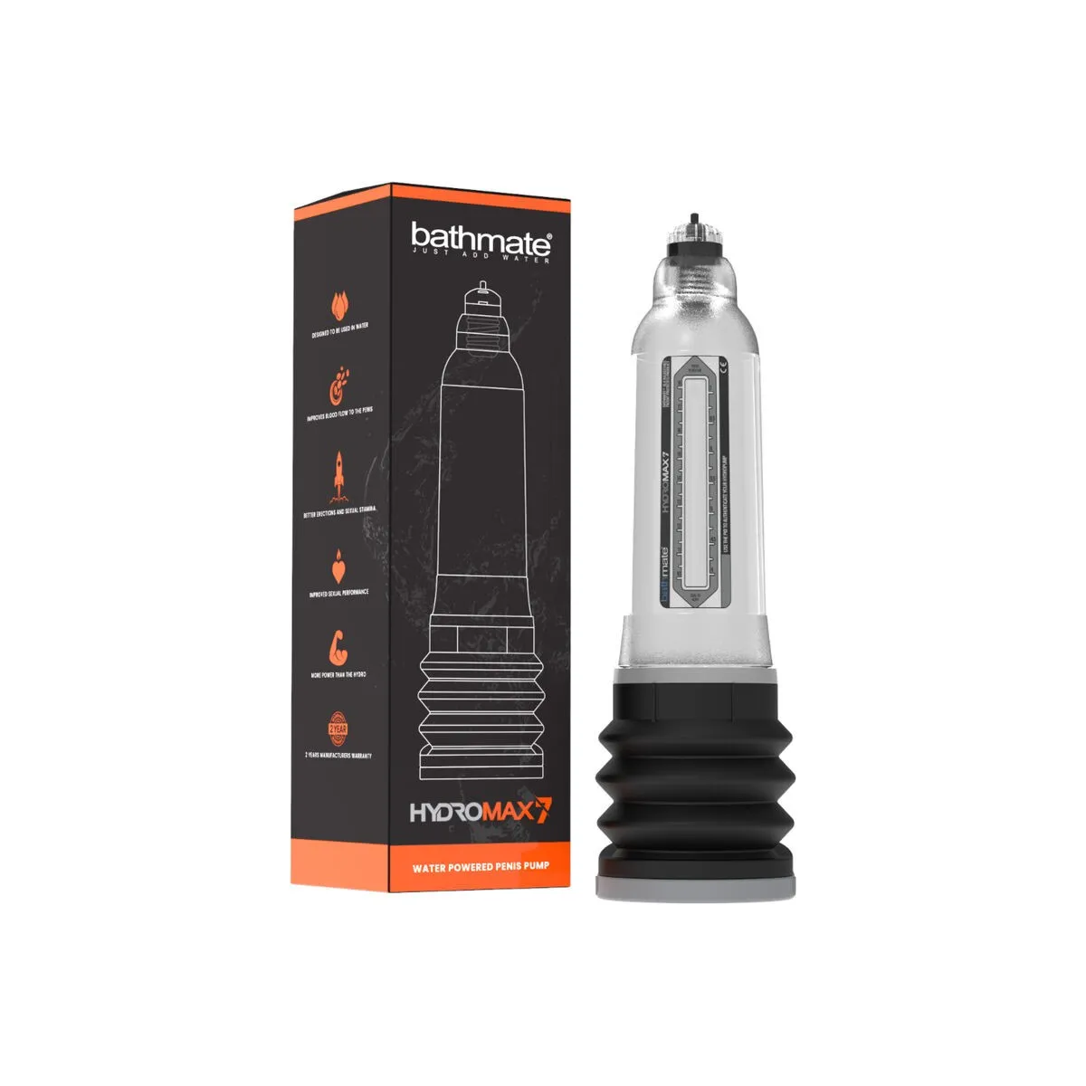 Hydromax 7 Transparente Penis-Erhöhungspumpe von Bathmate | Fesselliebe.de