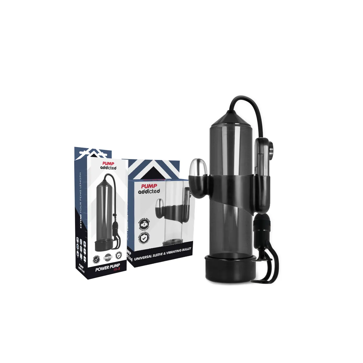 Rx5 Schwarzer Vibrator von Pump Addicted | Fesselliebe.de