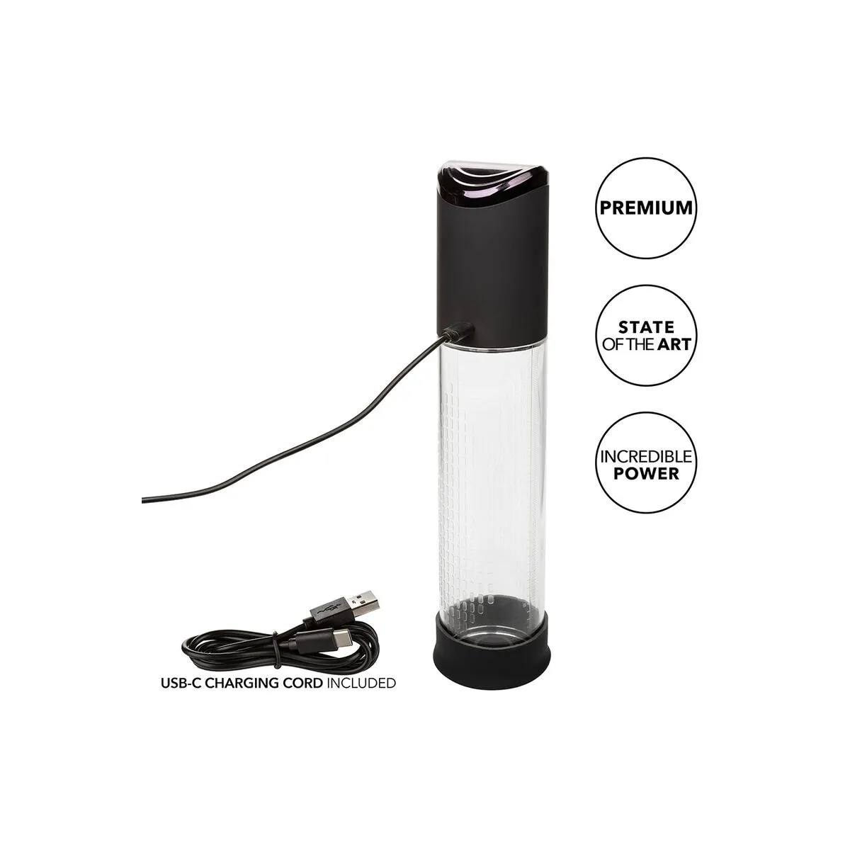 Peak 4-Geschwindigkeits-Saugpumpe Schwarz von Calexotics | Fesselliebe.de