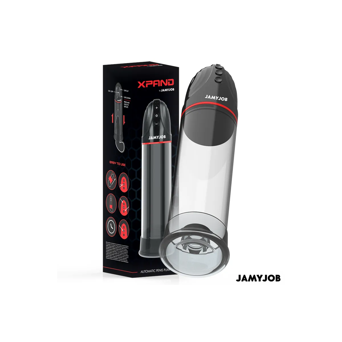 Xpand Automatische Pumpe 3 Saugstufen Grau von Jamyjob | Fesselliebe.de