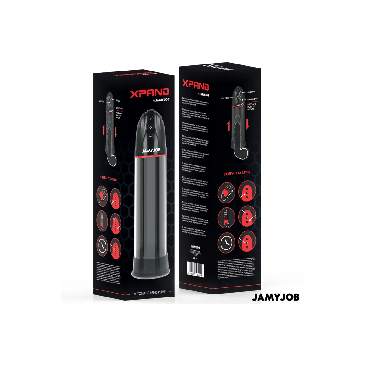 Xpand Automatische Pumpe 3 Saugstufen Grau von Jamyjob | Fesselliebe.de