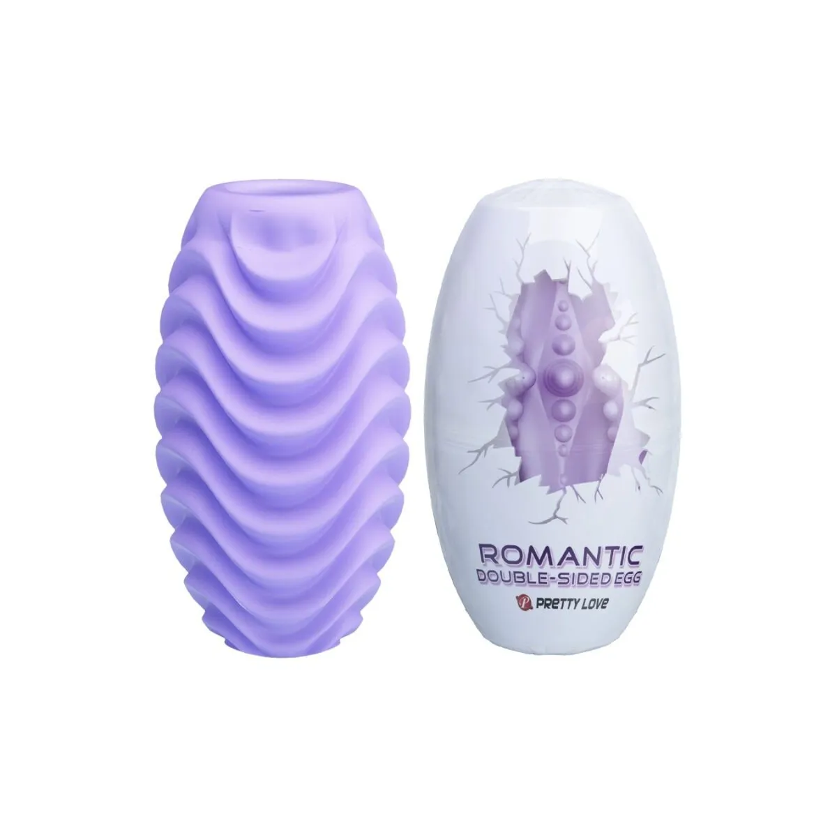 Doppelseitiges Lila Masturbator-Ei von Pretty Love Male | Fesselliebe.de