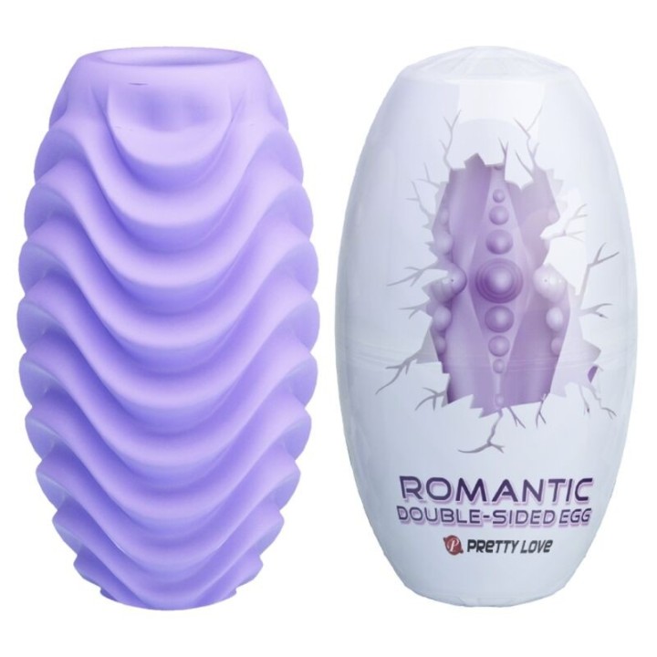 Doppelseitiges Lila Masturbator-Ei von Pretty Love Male | Fesselliebe.de