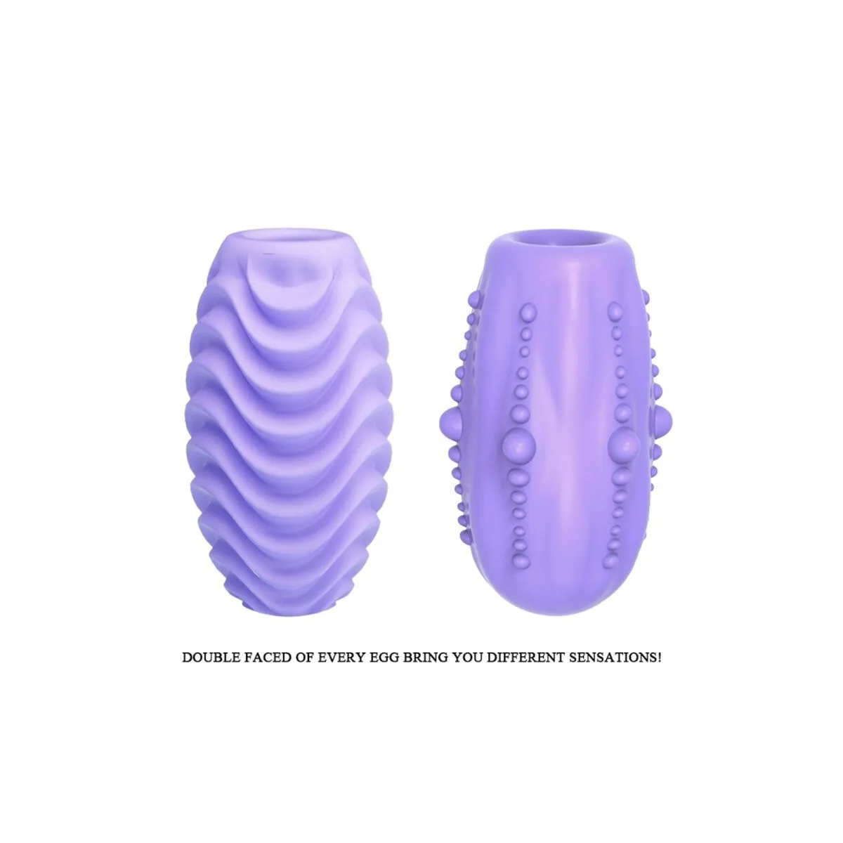 Doppelseitiges Lila Masturbator-Ei von Pretty Love Male | Fesselliebe.de