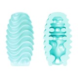 Türkis Doppelseitiges Masturbator-Ei von Pretty Love Male | Fesselliebe.de