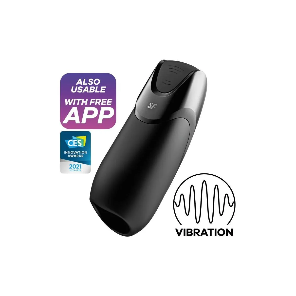 Men Vibration+ Schwarz von Satisfyer Men | Fesselliebe.de