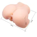 Realistische Vagina- und Anus-Doppelvibration von Crazy Bull