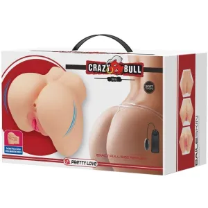 Realistischer Vagina- und Anus-Mila-Vibrator von Crazy Bull