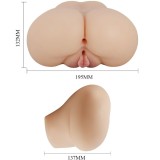 Realistischer Vagina- und Anus-Luna-Vibrator von Crazy Bull | Fesselliebe.de