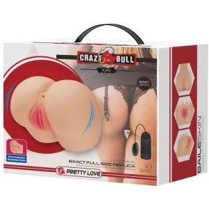 Realistischer Vagina- und Anus-Kylie-Vibrator von Crazy Bull