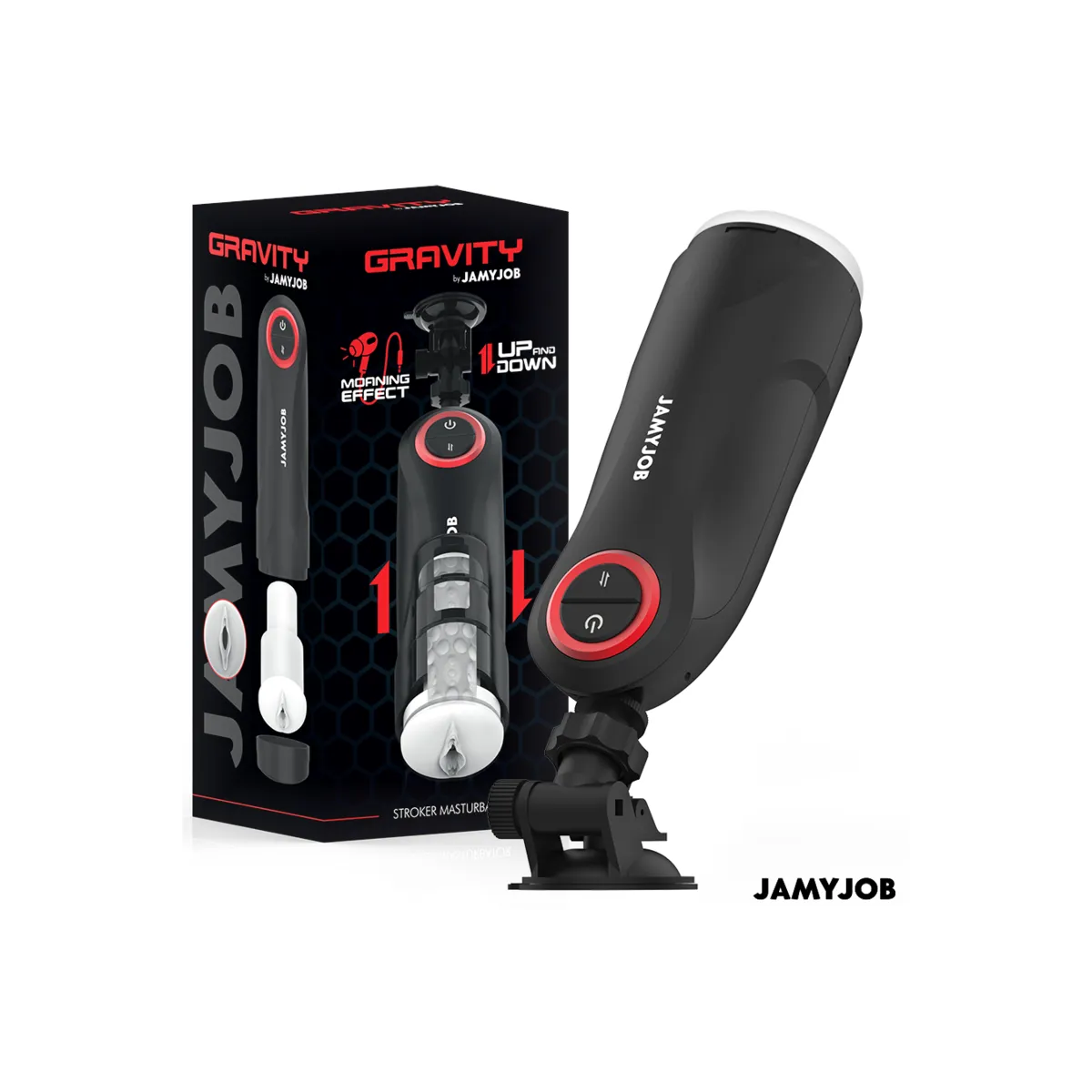 Automatischer Vagina-Masturbator mit Gravity-Funktion, 5 Saugmodi von Jamyjob | Fesselliebe.de