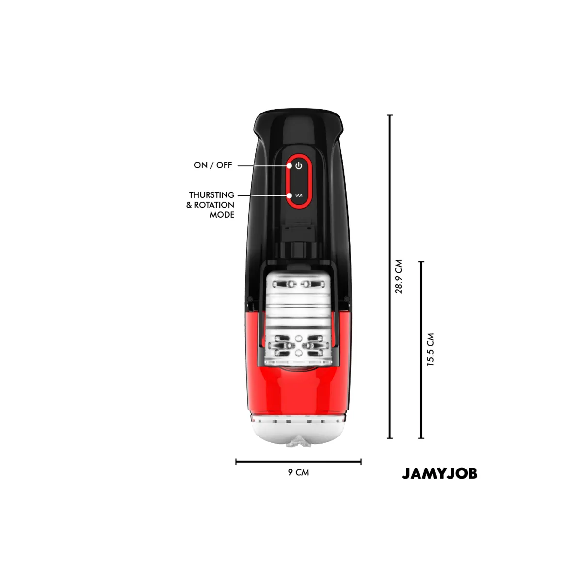 Storm Automatischer Vagina-Masturbator 10 Rotations- und Stossmodi von Jamyjob | Fesselliebe.de