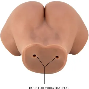 Hailey Vibrator Butt mit Realistischer Vagina und Anus-Fernbedienung von Crazy Bull