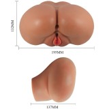 Luna Vibrator Butt mit Realistischer Vagina und Anus-Steuerung mit Fernbedienung von Crazy Bull | Fesselliebe.de