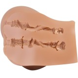 Emilia Ass Vibrator mit Realistischer Vagina und Anus-Fleisch-Fernbedienung von Crazy Bull | Fesselliebe.de