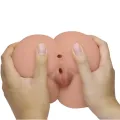 Bernace Ass Vibrator mit Realistischer Vagina und Anus Flesh mit Fernbedienung von Crazy Bull