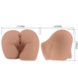Bernace Ass Vibrator mit Realistischer Vagina und Anus Flesh mit Fernbedienung von Crazy Bull | Fesselliebe.de