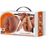 Bernace Ass Vibrator mit Realistischer Vagina und Anus Flesh mit Fernbedienung von Crazy Bull | Fesselliebe.de