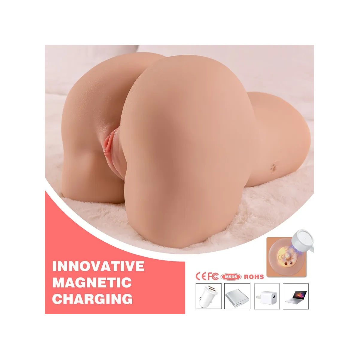 Danae Stossender Realistischer Vagina-Mastubador mit Vibration In Mehreren Positionen von Xise | Fesselliebe.de