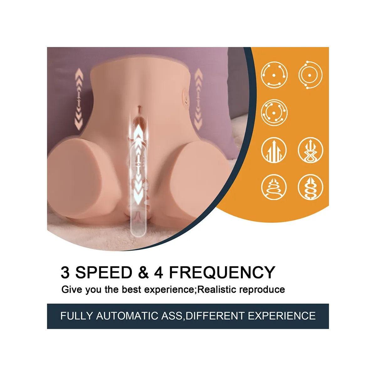 Sydni Realistischer Mehrfachpositions-Vagina-Masturbator mit Stossfunktion von Xise | Fesselliebe.de