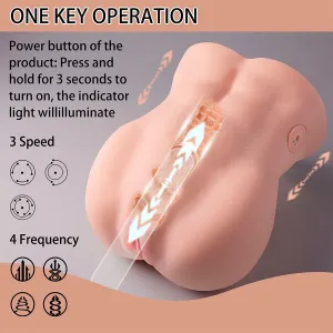 Lydia Masturbator für die weibliche Vagina mit Stoßfunktion, 25 cm von Xise