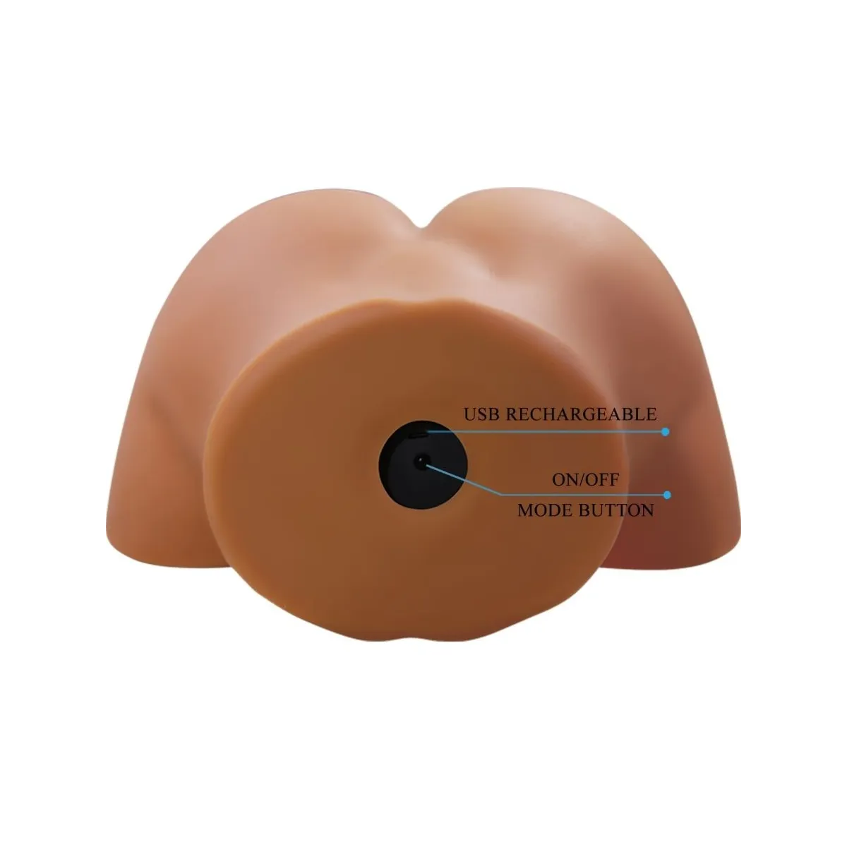 Geriann Realistischer weiblicher Po-Vibrator und Sauger mit Ton 5,5 Kg von Crazy Bull | Fesselliebe.de