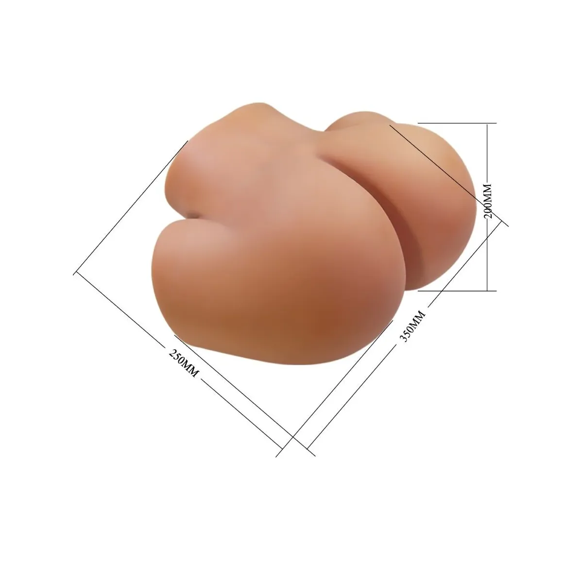 Ilana Realistischer weiblicher Po-Vibrator und Sauger mit Ton 6,8 Kg von Crazy Bull | Fesselliebe.de