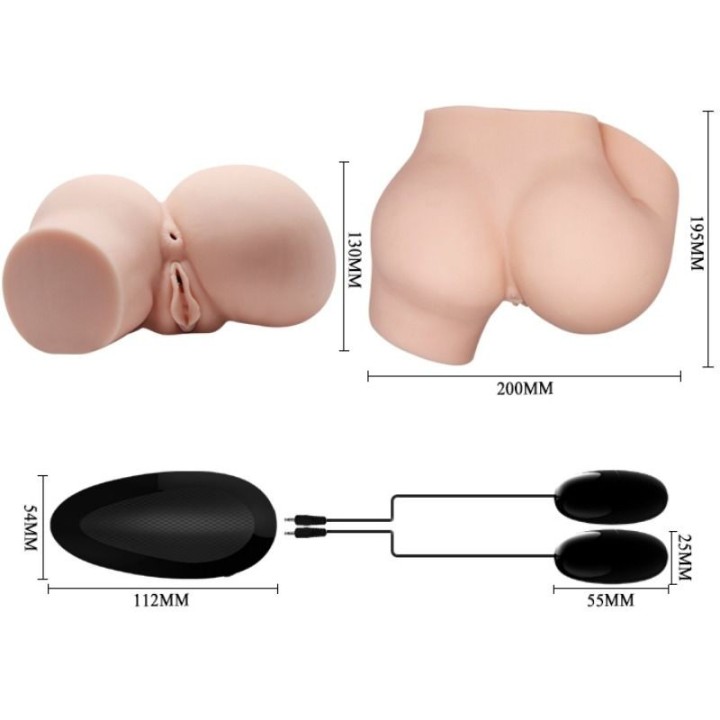 Hintern mit Realistischer Vagina und Anus und Vibration von Crazy Bull | Fesselliebe.de