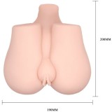 Realistische Vagina und Anus mit Vibrationsposition 3 von Crazy Bull | Fesselliebe.de