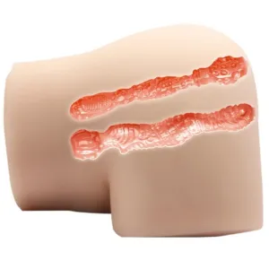 Realistische Vagina und Anus mit Vibrationsposition 4 von Crazy Bull