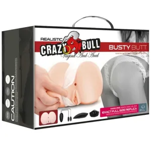 Realistische Vagina und Anus mit Vibrationsposition 6 von Crazy Bull